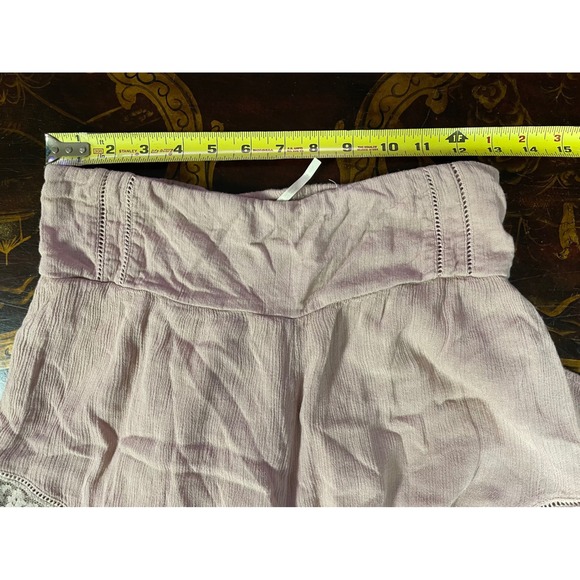 Free People Lovins Easy Lace Wide Leg Palazzo Pull On Pants Boho Romantic Chic S - Picture 7 of 16